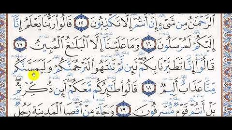 مراجعة للمد المتصل والمنفصل تلاوة سورة يس 13 30 صف 6