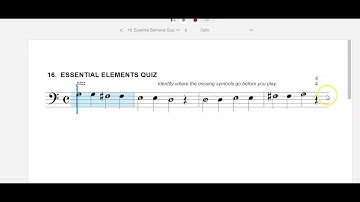 16. Essential Elements Quiz - Cello