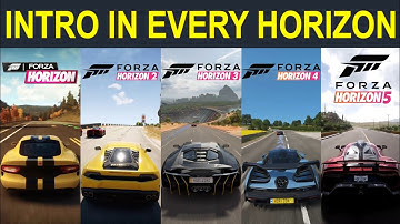 Intro In EVERY Forza Horizon 1,2,3,4,5 l Evolution of Intros in Forza Horizon 1-5