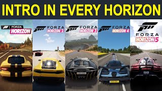Intro In EVERY Forza Horizon 1,2,3,4,5 l Evolution of Intros in Forza Horizon 1-5