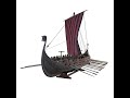 Viking Drakkar Longship Model