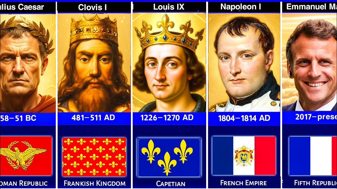 Timeline Of The Rulers Of FRANCE - YouTube