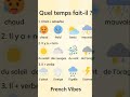 ☀️Quel temps fait-il ? 🇫🇷 | Learn French Weather Words! #lovefrench