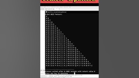 Print A-Z Letters in C++ #coding #youtubeshorts #shorts