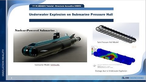 ABAQUS Tutorial | UNDEX, Underwater Explosion of Submarine Hull | Total Wave | 17-18