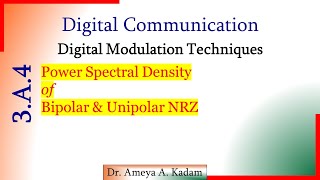 3.A.4 Power Spectral Density of Bipolar and Unipolar NRZ line Codes