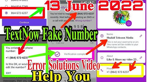 Fake us number for WhatsApp account/TextNow area code fixed/sorry no display number solution free