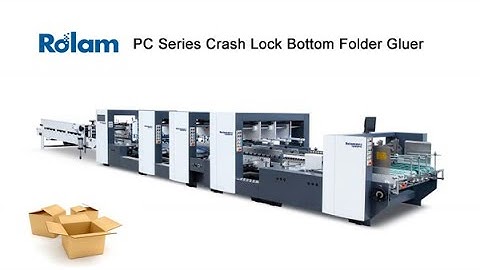 New Design PC Crash Lock Bottom Folder Gluer Machine Folding Section with Servo motor