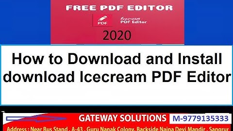 How to Download and Install download Icecream PDF Editor