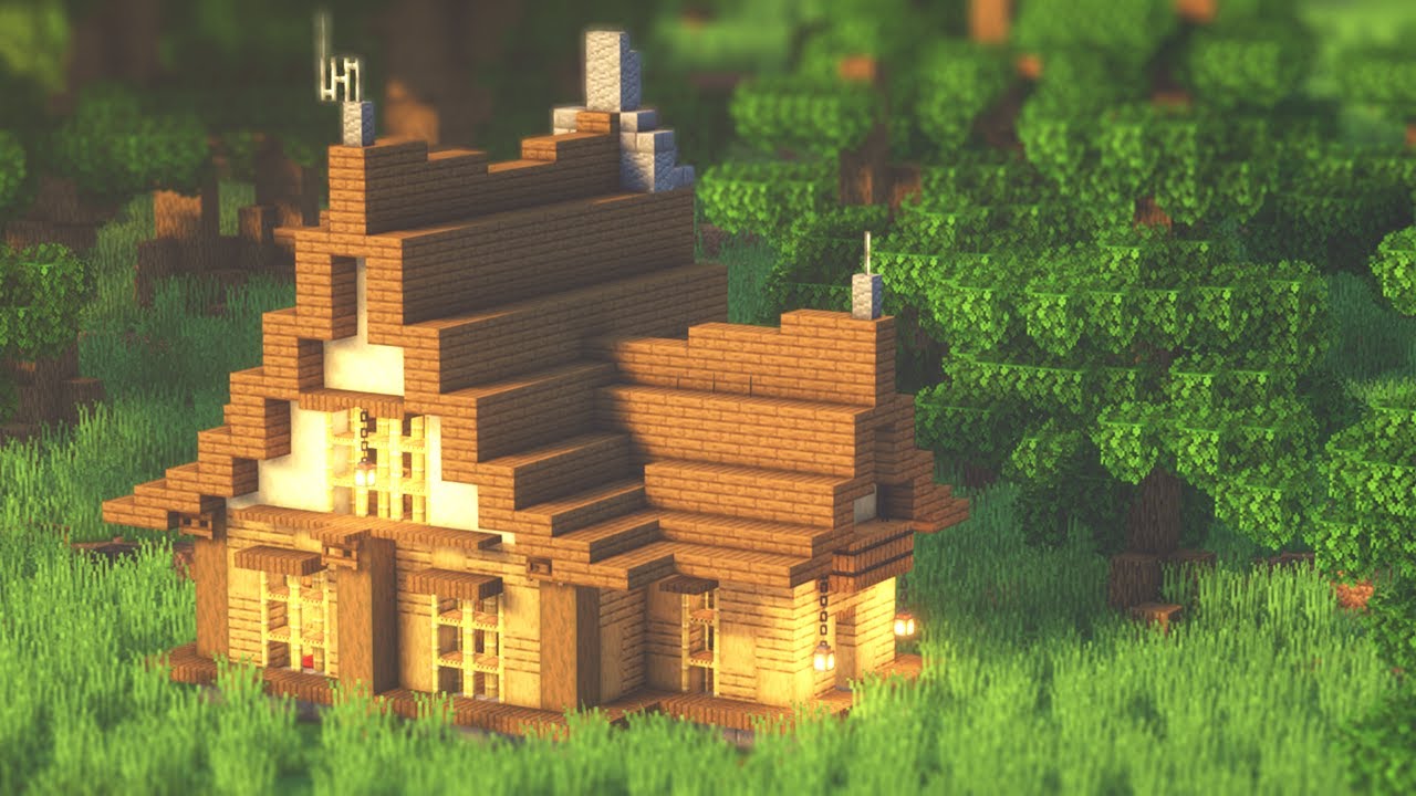 Casa de camponês, achei uma fofura - Ideias pro Minecraft