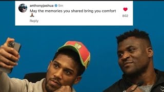 (RESPECT) ANTHONY JOSHUA RESPONDS TO THE LOSS OF FRANCIS NGANNOU'S CHILD : COUNTERPUNCHED