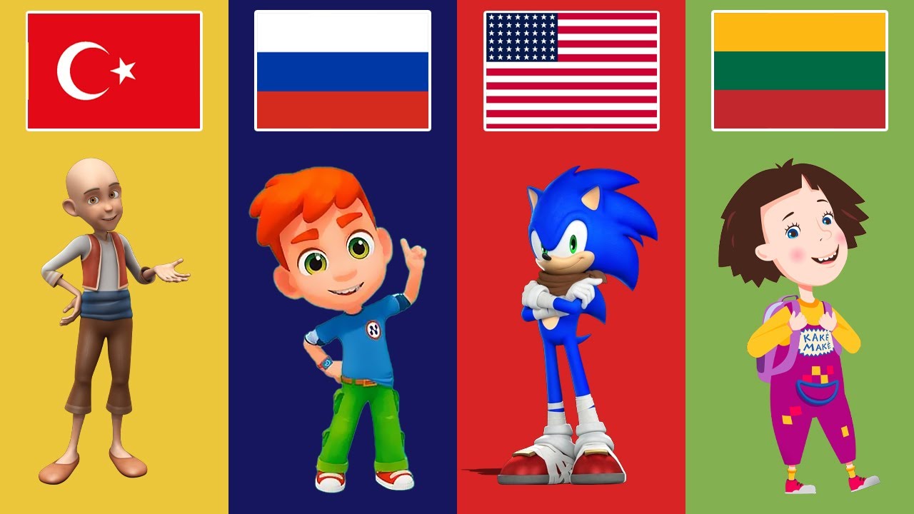 popular cartoons from different countries : part 37 - YouTube