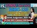 IGNOU BHIC-113 Solved Assignment English Medium 2025-26 For July 2025 and January 2026 Sessions
