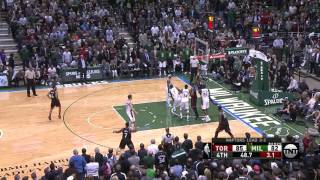 DeMar DeRozan Slams It On Top Of All The Bucks, Crazy Dunk - April 27, 2017 - Raptors vs Bucks