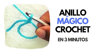 Cómo hacer un ANILLO MÁGICO en CROCHET en 3 Minutos