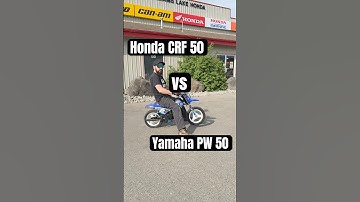 Four Stroke Honda CRF 50 vs Two Stroke Yamaha PW 50 / Which One Would YOU Pick?  #dirtbike