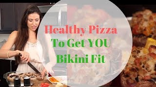 Bikini fit ground turkey recipes // healthy pizza portobello