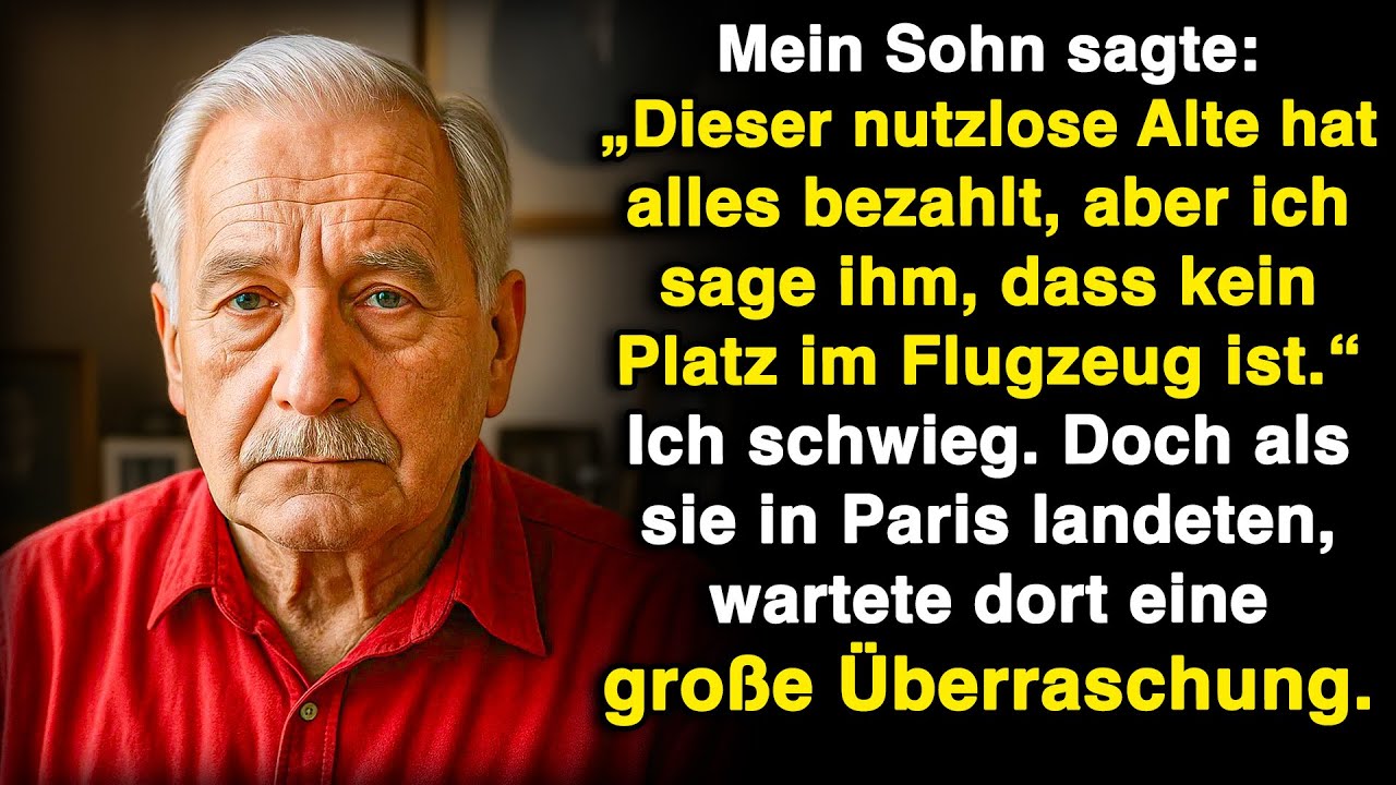 Mein Sohn lachte: „Der Alte hat alles bezahlt, aber er kommt nicht!“ Doch dann kam die Überraschung.