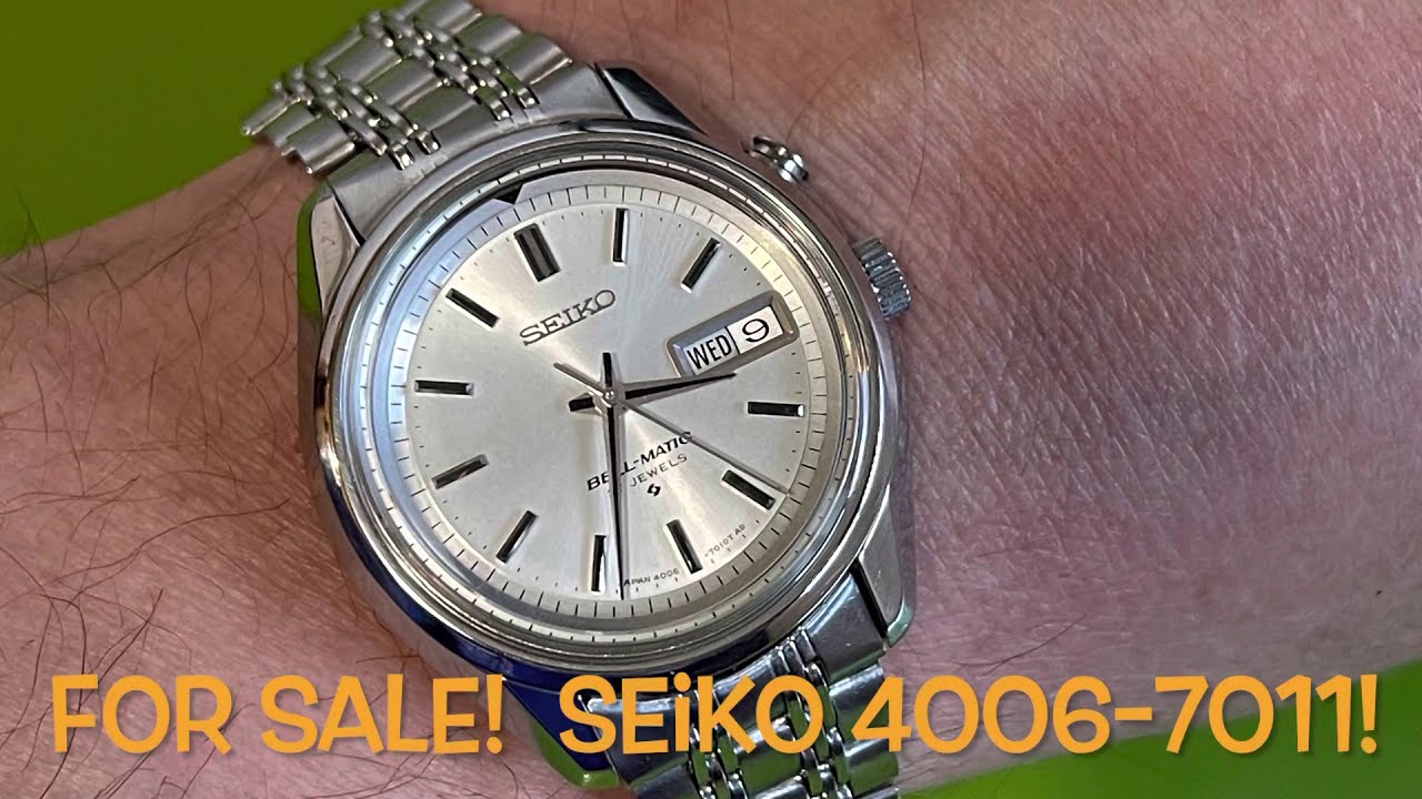 SOLD! Seiko 4006-7011 28j JDM Bell-Matic - Insomnia Watch 4! - YouTube