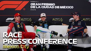 F1 Post Race Press Conferences | Mexico GP 2025