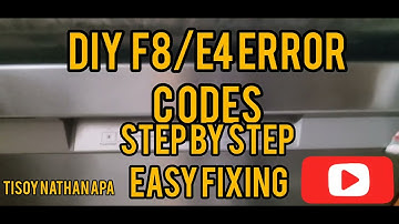 Maytag Dishwasher DIY F8 / E4 Error codes fixing