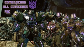 Transformers - All Combaticons cutscenes | (4K)