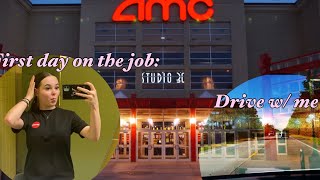 FIRST DAY OF WORK GRWM/ VLOG || movie theater