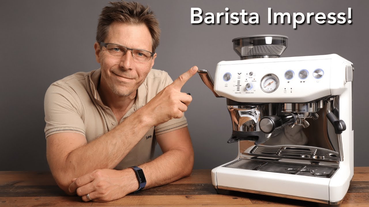 Sage The Barista Express Impress Coffee Machine - Sea Salt