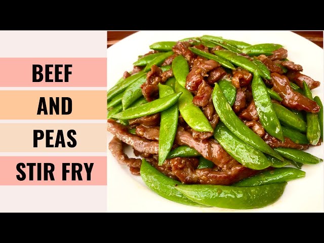 QUICK And EASY Beef With Sugar Snap Peas Stir Fry Recipe | Aunty Mary Cooks 💕 class=