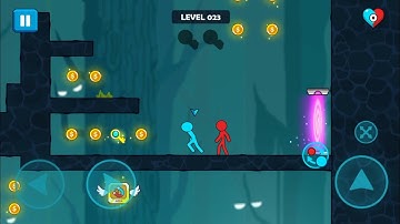 Stick adventure red & blue #9 - Dodon games | Android gameplay