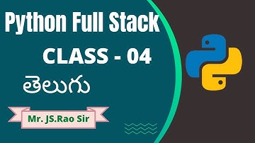 Python Full Stack Class 4 Batch 1 Mr JS Rao 26th Jul 2022 Contact 9059868766   VLR Training