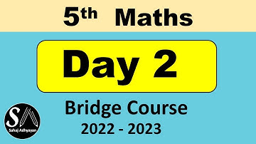 Bridge course 5th maths Day 2 | Day 2 Class 5 maths Bridge course  | 2nd day of std 5th maths