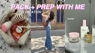 PACK & PREP WITH ME FOR VACATION! 👙Skincare e makeup essentials, prepariamo la valigia, summer fits