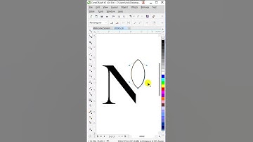 Alphabet design in CorelDRAW #shorts #coreldrawx7 #logodesign