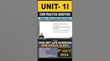 | CSIR Practice Question | Unit 1 | Topic: I. Stability of proteins and nucleic acids. |