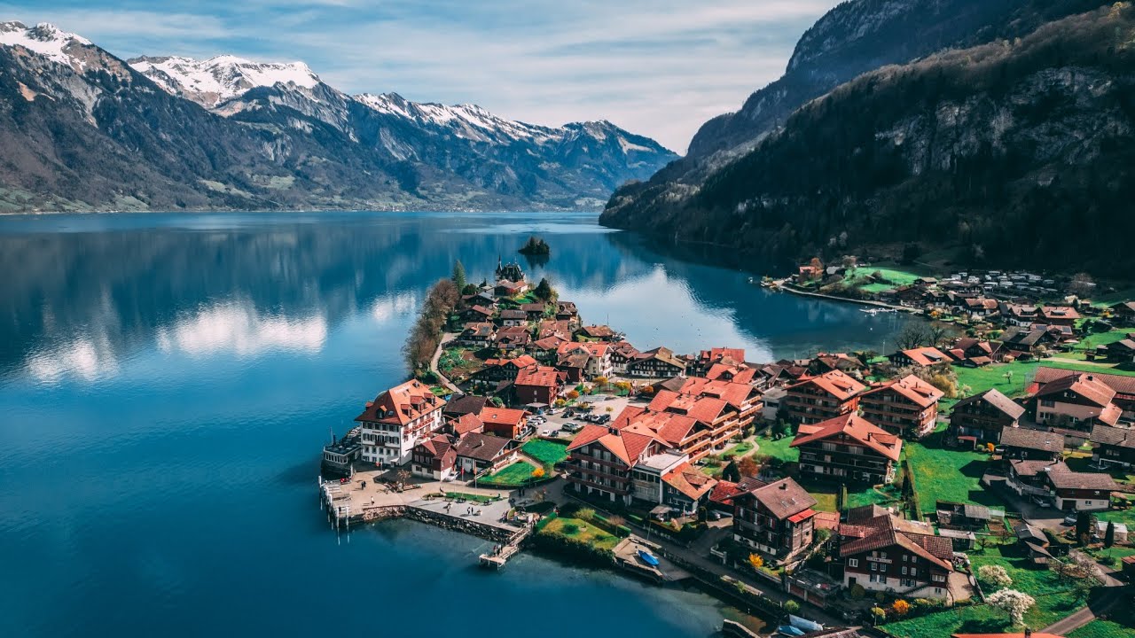 Iseltwald - Switzerland - DJI Mini 3 Pro Drone Footage