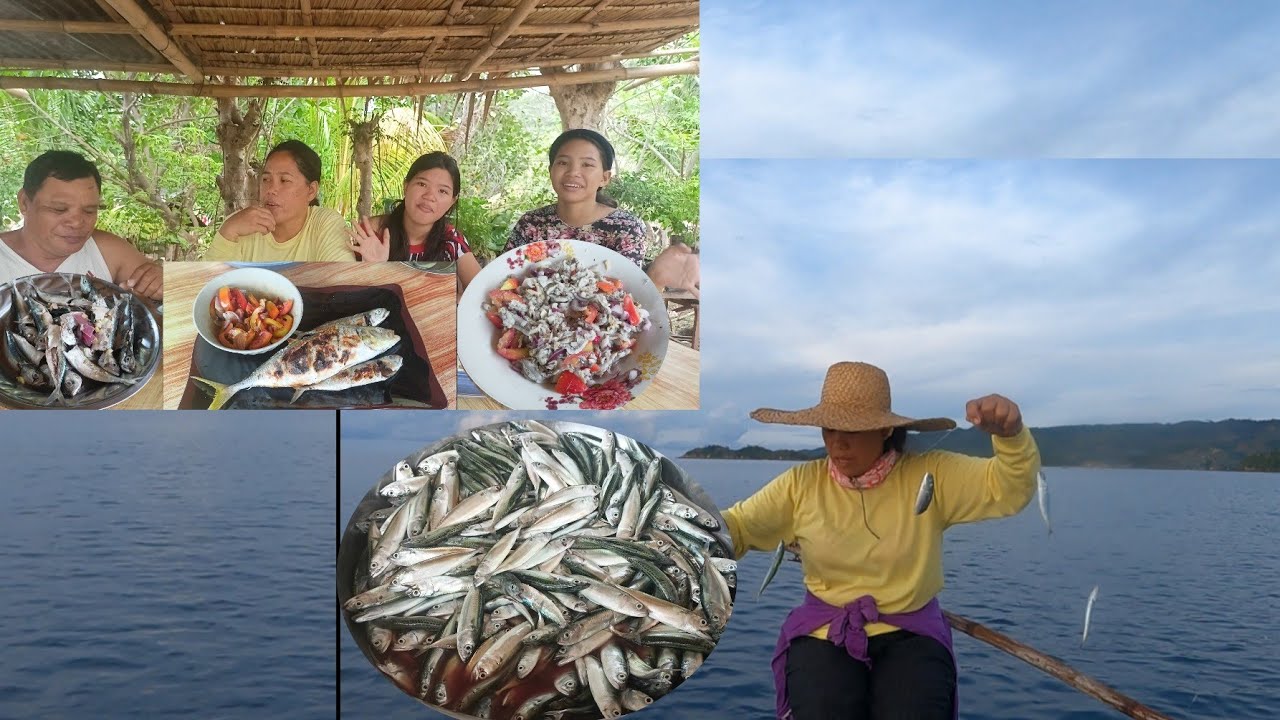 Marami akong nahuli sa sabiki +nagpaksiw nag ihaw at kinilaw