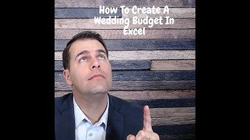 How To Create A Wedding Budget In Excel