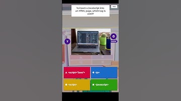 To insert a JavaScript into an HTML page, which tag is uesd?