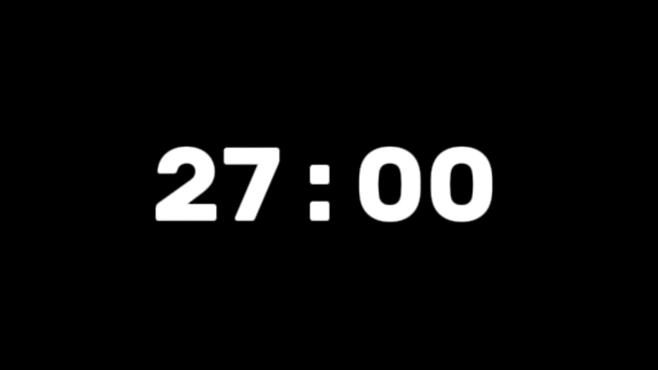27-Minute Silent Timer – 27-Minute Silent Countdown with Alarm 🔔 at the ...