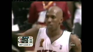 2004 NBA Finals : Detroit Pistons vs Los Angeles Lakers Game 4 Highlights