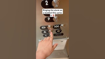 Ringing the alarm on a modded Otis series 5 🚨 #elevator #otis #loud