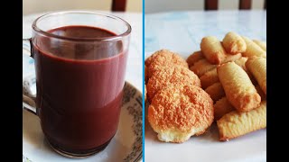 #Biscuit à la noix de coco bechkito italian hot chocolate - حلوة الكوك بشكيطو و حليب بالشكلاط ايطالي