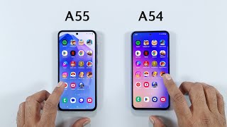 samsung a55 vs samsung a54 - speed test