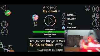 Dinosaur By Alkali 100% Insane With Low-Budget Handcam Geometry Dash