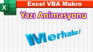 Excel VBA ile Yazı Animasyonu screenshot 1