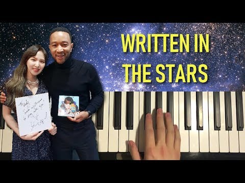 HOW TO PLAY - John Legend, Wendy - Written In The Stars (Piano Tutorial Lesson)