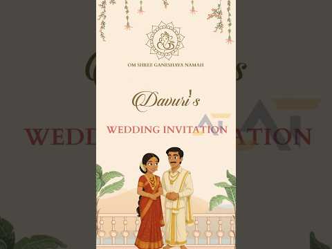 wedding invitation video template