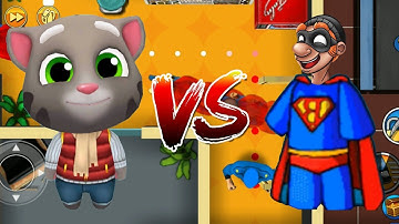 Frosty Tom vs Super Bob Suit Outfit - Talking Tom Gold Run vs Robbery Bob