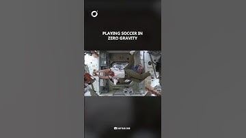 Astronauts Play Soccer in Zero Gravity! ⚽🚀 #shortsfeed #nasa #soccer